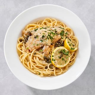 Spaghetti Chicken Piccata