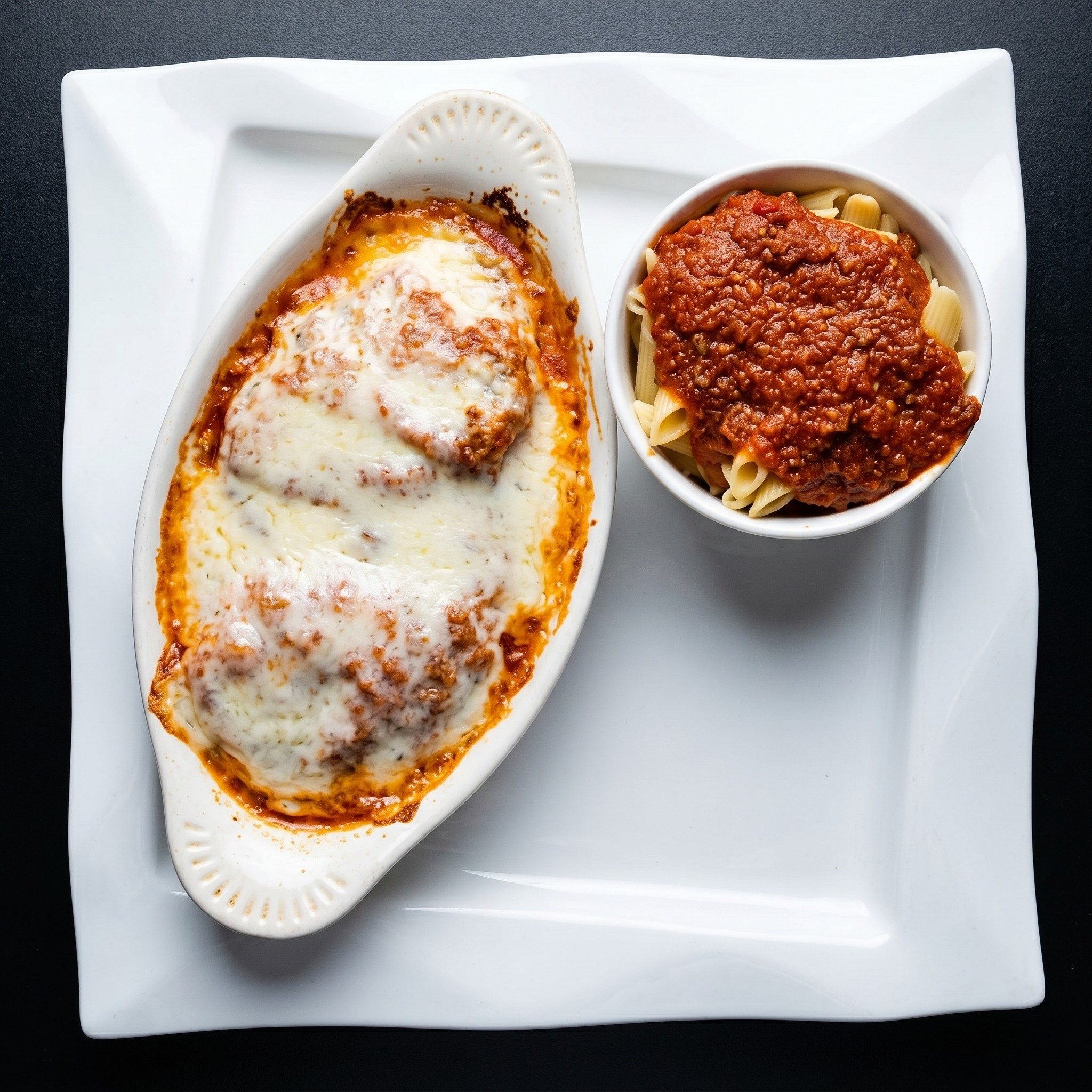 Eggplant Parmigiana.